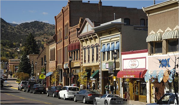 Manitou Ave. in the Historic district of Manitou Springs  (Source: Michael Brands for The New York Times)